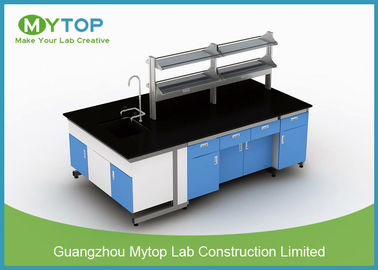 C Frame Medical Lab Furniture / Laboratory Working Table Strong Chemical Resistance