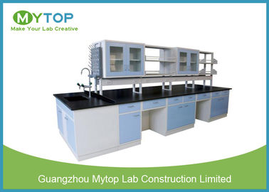 Pharmacy Metal Laboratory Furniture With Suspended Cabinet All Steel Structure