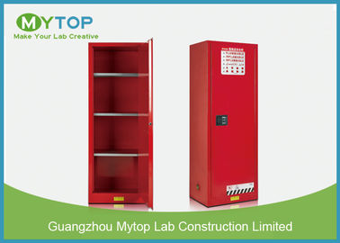 22 Gal Red Grounding Flammable Storage Cabinets For Chemicals Dangerous Goods