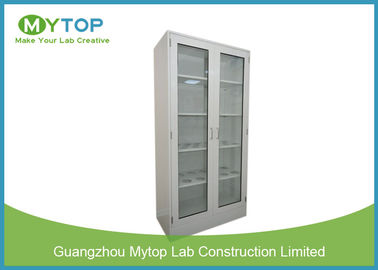 Metal Laboratory Cabinets With Glass Doors , Laboratory Sample Storage Cabinet