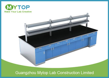 C Frame Modern Laboratory Furniture / Movable Lab Benches With Reagent Shelf