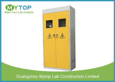 Steel Chemical Laboratory Storage Cabinet / Double Gas Cylinder Safety Cabinets