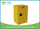 Yellow Flammable Gas Storage Cabinets , Chemical Safety Storage Cabinets 30 Gallon