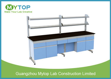 C Frame Modern Laboratory Furniture / Movable Lab Benches With Reagent Shelf