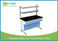 C Frame Modern Laboratory Furniture / Movable Lab Benches With Reagent Shelf