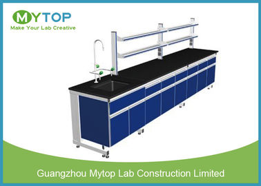 L Shape Modern Laboratory Furniture With MDF Cabinet and Aluminum Handle