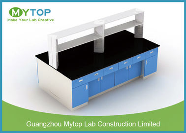 Steel Structure Lab Bench Furniture For HIV Laboratory Heat Resistance