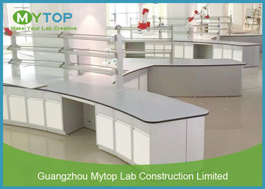 Multi Function Science Laboratory Furniture Island Bench High Temperature Resistance