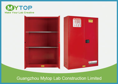 22 Gal Red Grounding Flammable Storage Cabinets For Chemicals Dangerous Goods