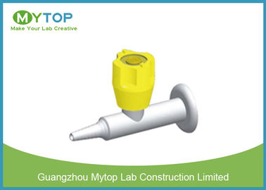 Three Way Brass Lab Gas Taps Laboratory Fittings For Chemical Lab Bench