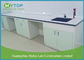 Galvanized Steel Hospital Lab Furniture , Laboratory Benches And Cabinets
