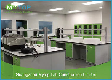 Green Color Laboratory Furniture Systems Lab Working Table For Pathological Easy Clean