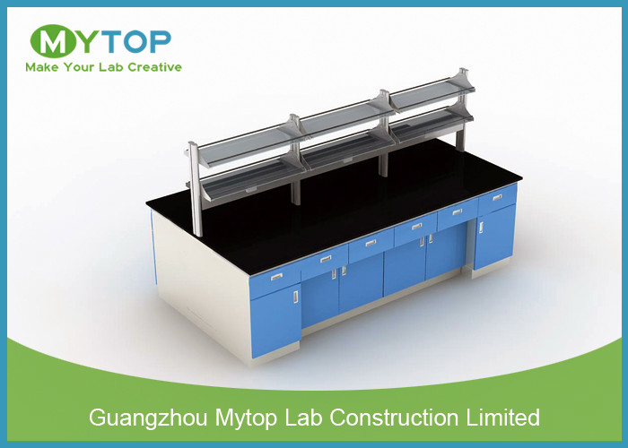 Science Lab Radiator Behind Work Top Science Room Furniture With Epoxy Resin Worktop , Science Laboratory Table